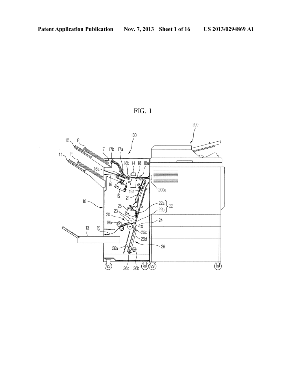 BOOKBINDING DEVICE AND PRINT-MEDIUM POST-TREATMENT APPARATUS HAVING THE     SAME - diagram, schematic, and image 02