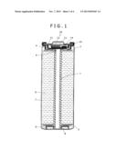 SECONDARY BATTERY WITH ORGANIC ELECTROLYTIC SOLUTION diagram and image