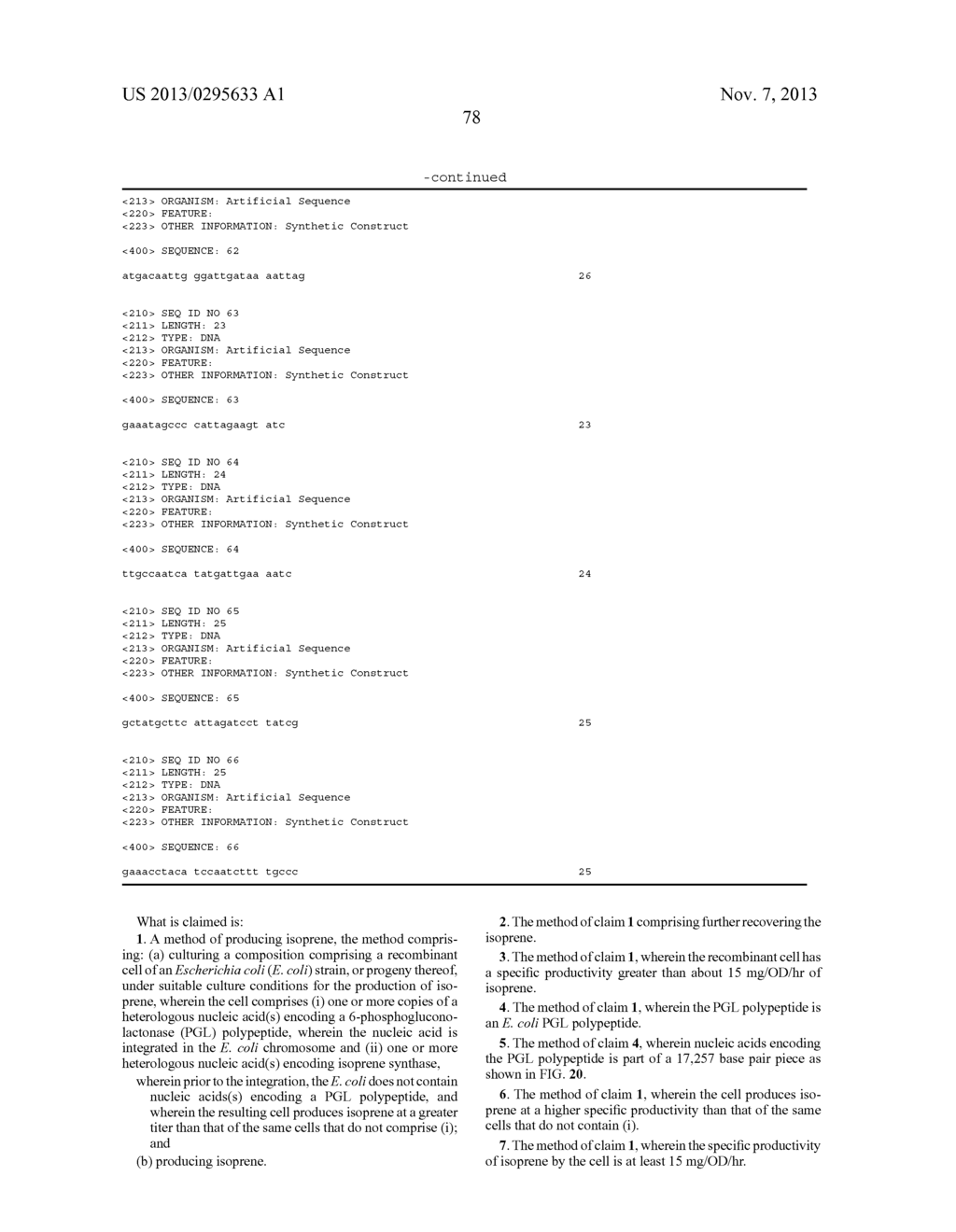 COMPOSITIONS AND METHODS OF PGL FOR THE INCREASED PRODUCTION OF ISOPRENE - diagram, schematic, and image 145