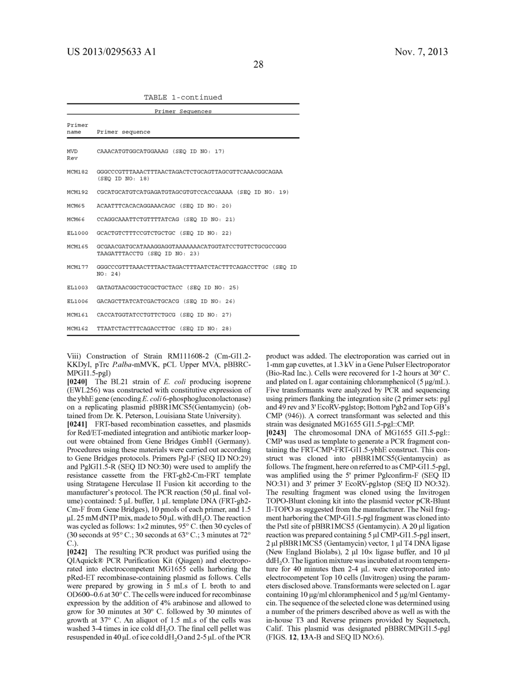 COMPOSITIONS AND METHODS OF PGL FOR THE INCREASED PRODUCTION OF ISOPRENE - diagram, schematic, and image 95