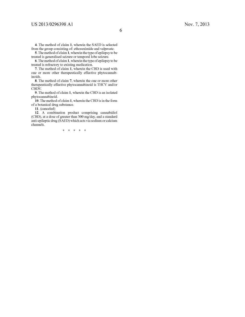 USE OF THE PHYTOCANNABINOID CANNABIDIOL (CBD) IN COMBINATION WITH A     STANDARD ANTI-EPILEPTIC DRUG (SAED) IN THE TREATMENT OF EPILEPSY - diagram, schematic, and image 12