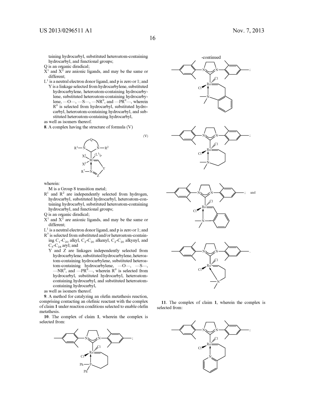 LATENT, HIGH-ACTIVITY OLEFIN METATHESIS CATALYSTS CONTAINING AN     N-HETEROCYCLIC CARBENE LIGAND - diagram, schematic, and image 35