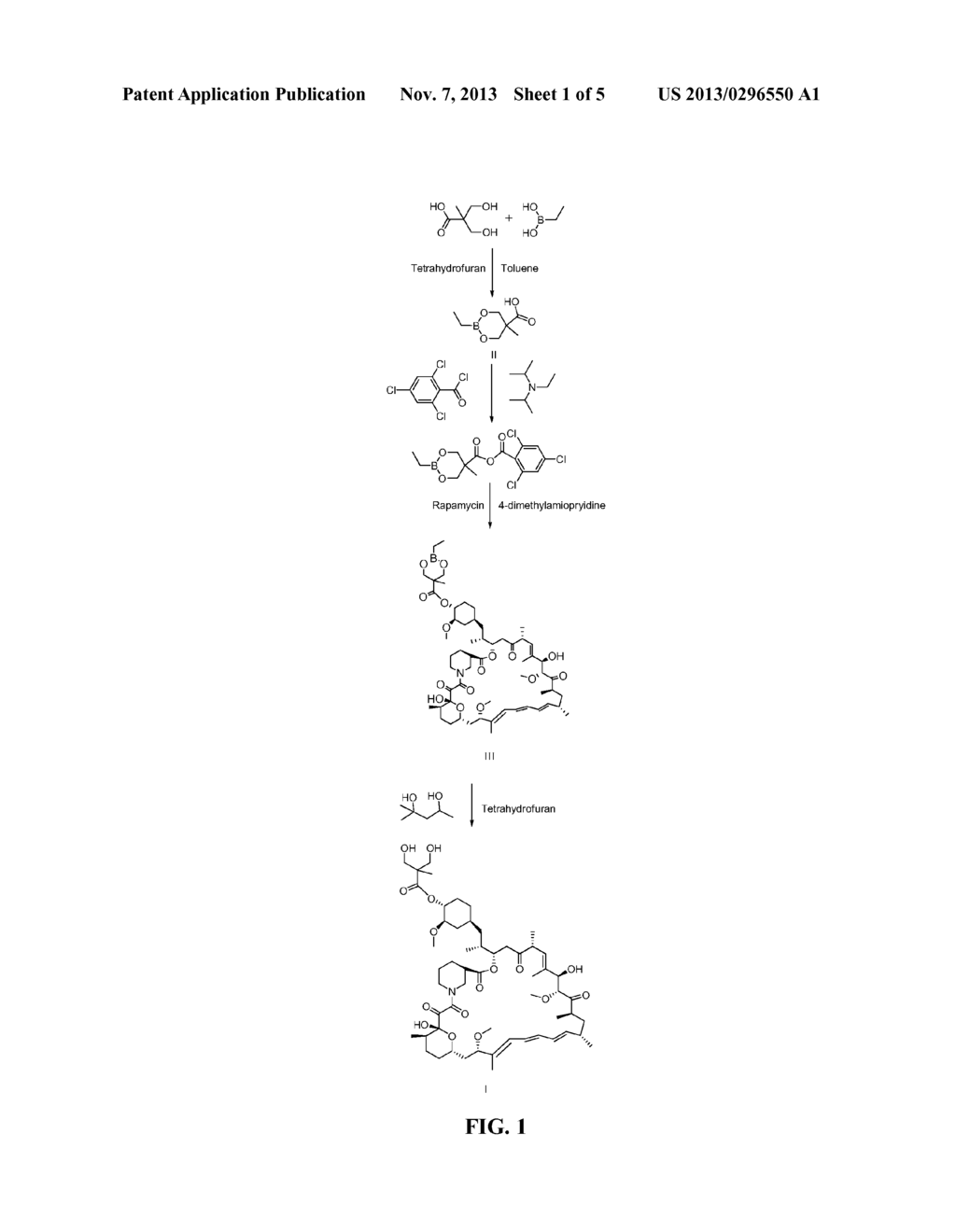 METHOD FOR SYNTHESIZING TEMSIROLIMUS - diagram, schematic, and image 02