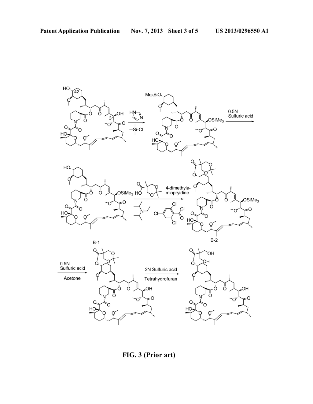 METHOD FOR SYNTHESIZING TEMSIROLIMUS - diagram, schematic, and image 04