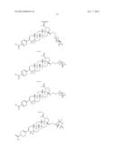 C-17 BICYCLIC AMINES OF TRITERPENOIDS WITH HIV MATURATION INHIBITORY     ACTIVITY diagram and image