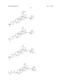 C-17 BICYCLIC AMINES OF TRITERPENOIDS WITH HIV MATURATION INHIBITORY     ACTIVITY diagram and image