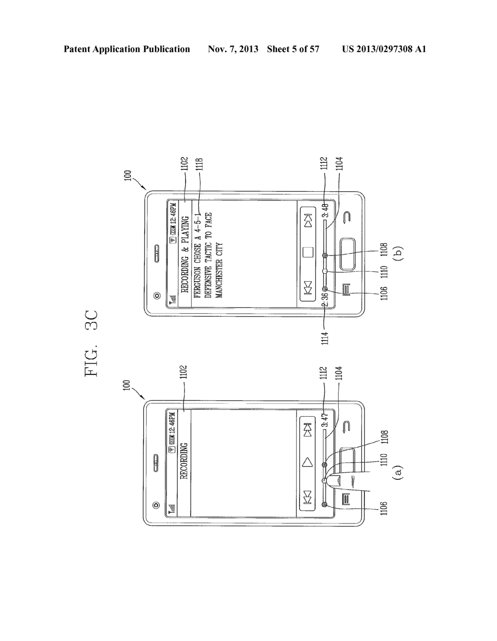 METHOD FOR DISPLAYING TEXT ASSOCIATED WITH AUDIO FILE AND ELECTRONIC     DEVICE - diagram, schematic, and image 06