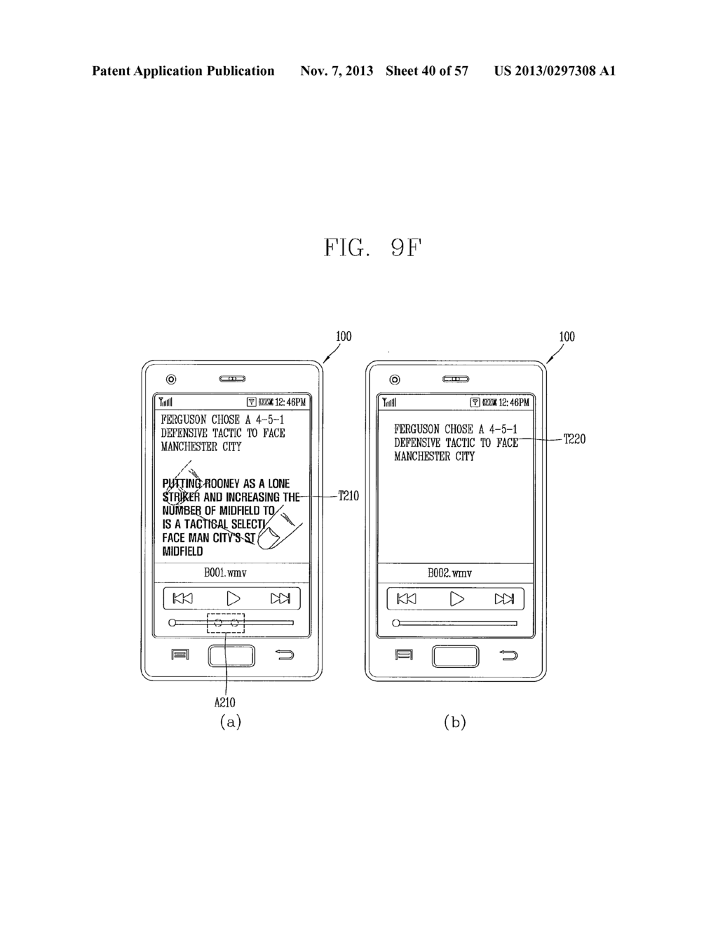 METHOD FOR DISPLAYING TEXT ASSOCIATED WITH AUDIO FILE AND ELECTRONIC     DEVICE - diagram, schematic, and image 41