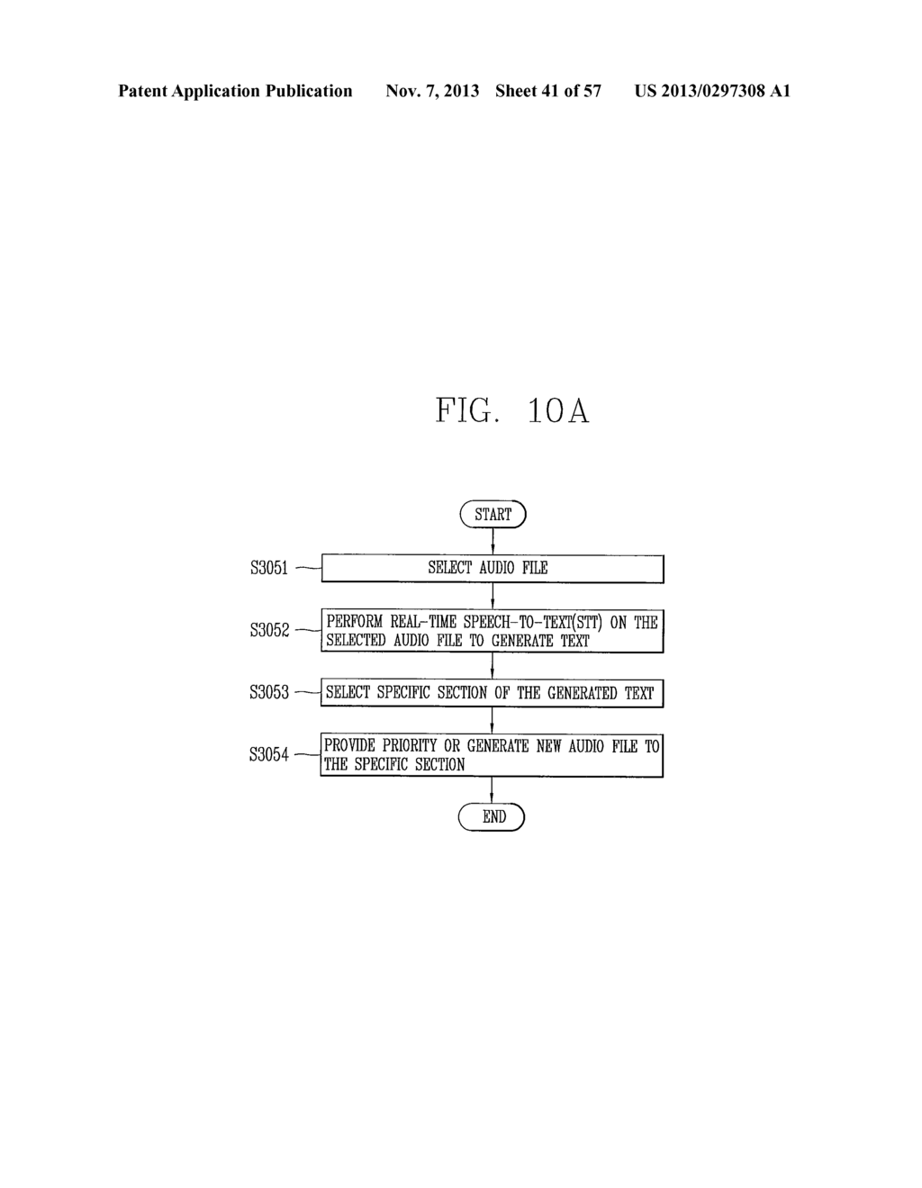 METHOD FOR DISPLAYING TEXT ASSOCIATED WITH AUDIO FILE AND ELECTRONIC     DEVICE - diagram, schematic, and image 42