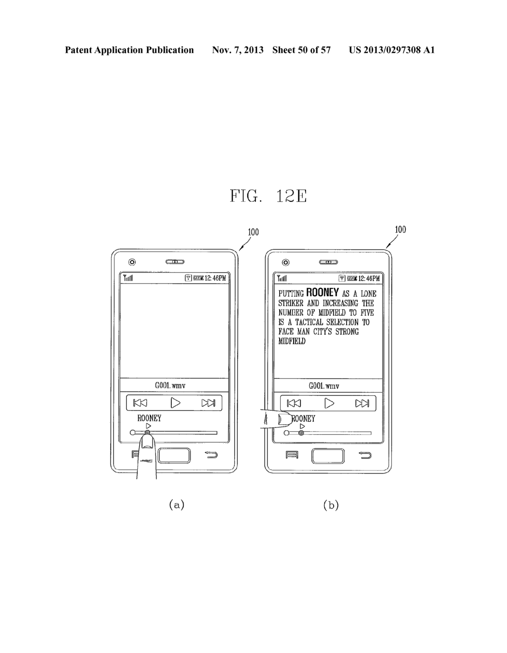 METHOD FOR DISPLAYING TEXT ASSOCIATED WITH AUDIO FILE AND ELECTRONIC     DEVICE - diagram, schematic, and image 51