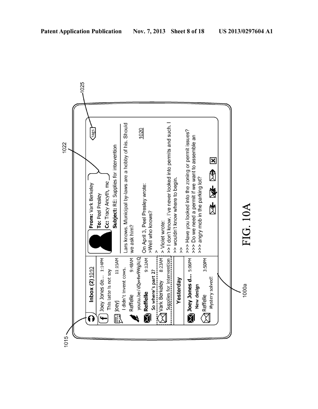 ELECTRONIC DEVICE AND METHOD FOR CLASSIFICATION OF COMMUNICATION DATA     OBJECTS - diagram, schematic, and image 09