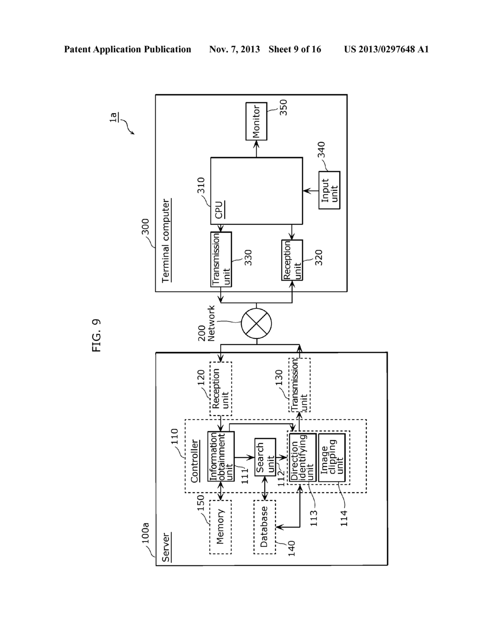 SERVER, TERMINAL DEVICE, IMAGE SEARCH METHOD, IMAGE PROCESSING METHOD, AND     PROGRAM - diagram, schematic, and image 10