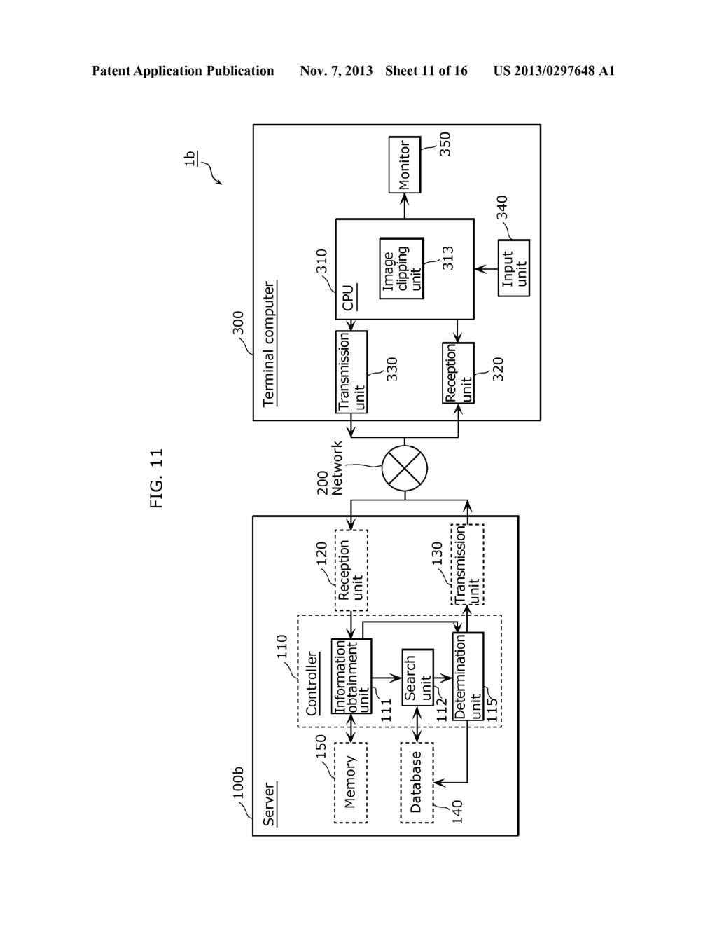 SERVER, TERMINAL DEVICE, IMAGE SEARCH METHOD, IMAGE PROCESSING METHOD, AND     PROGRAM - diagram, schematic, and image 12