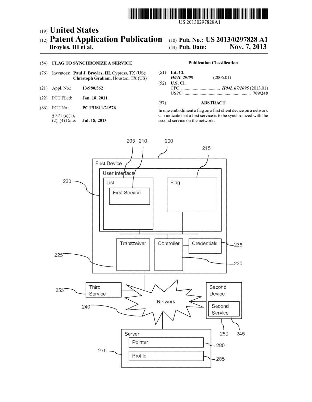 Flag to Synchronize a Service - diagram, schematic, and image 01