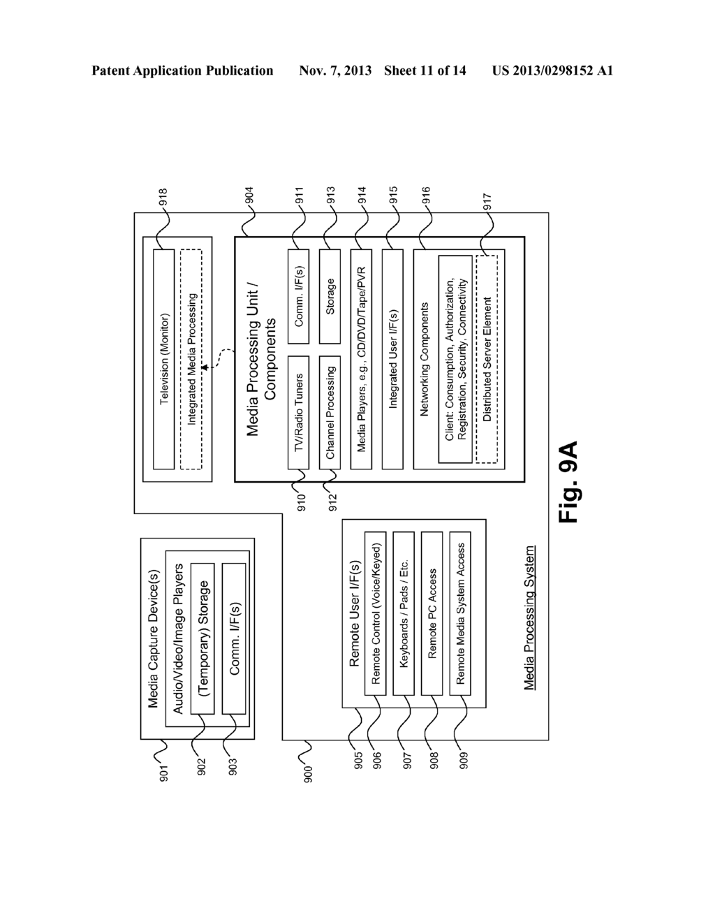 Supporting multiple users from a single location sharing a media     processing system via a personal media guide - diagram, schematic, and image 12