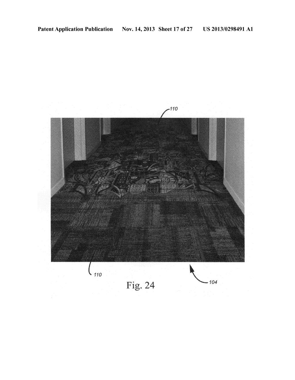 Border, edge or pattern carpet tile design, manufacture and installation - diagram, schematic, and image 18