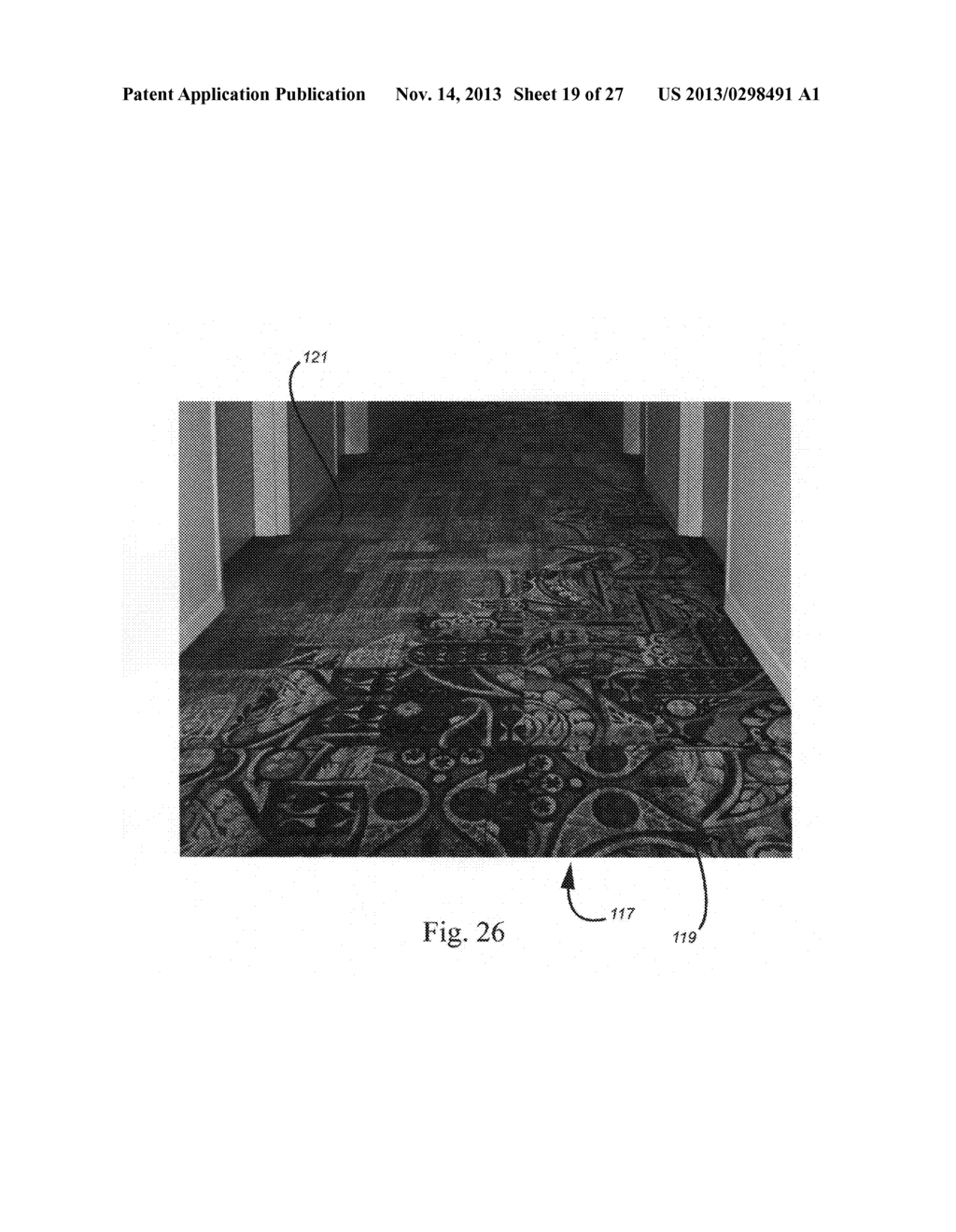 Border, edge or pattern carpet tile design, manufacture and installation - diagram, schematic, and image 20