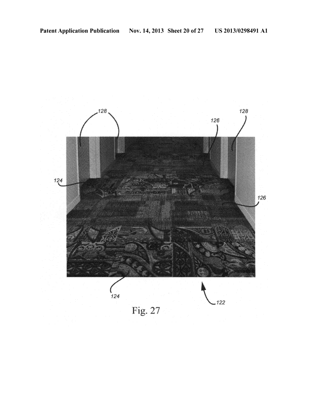 Border, edge or pattern carpet tile design, manufacture and installation - diagram, schematic, and image 21