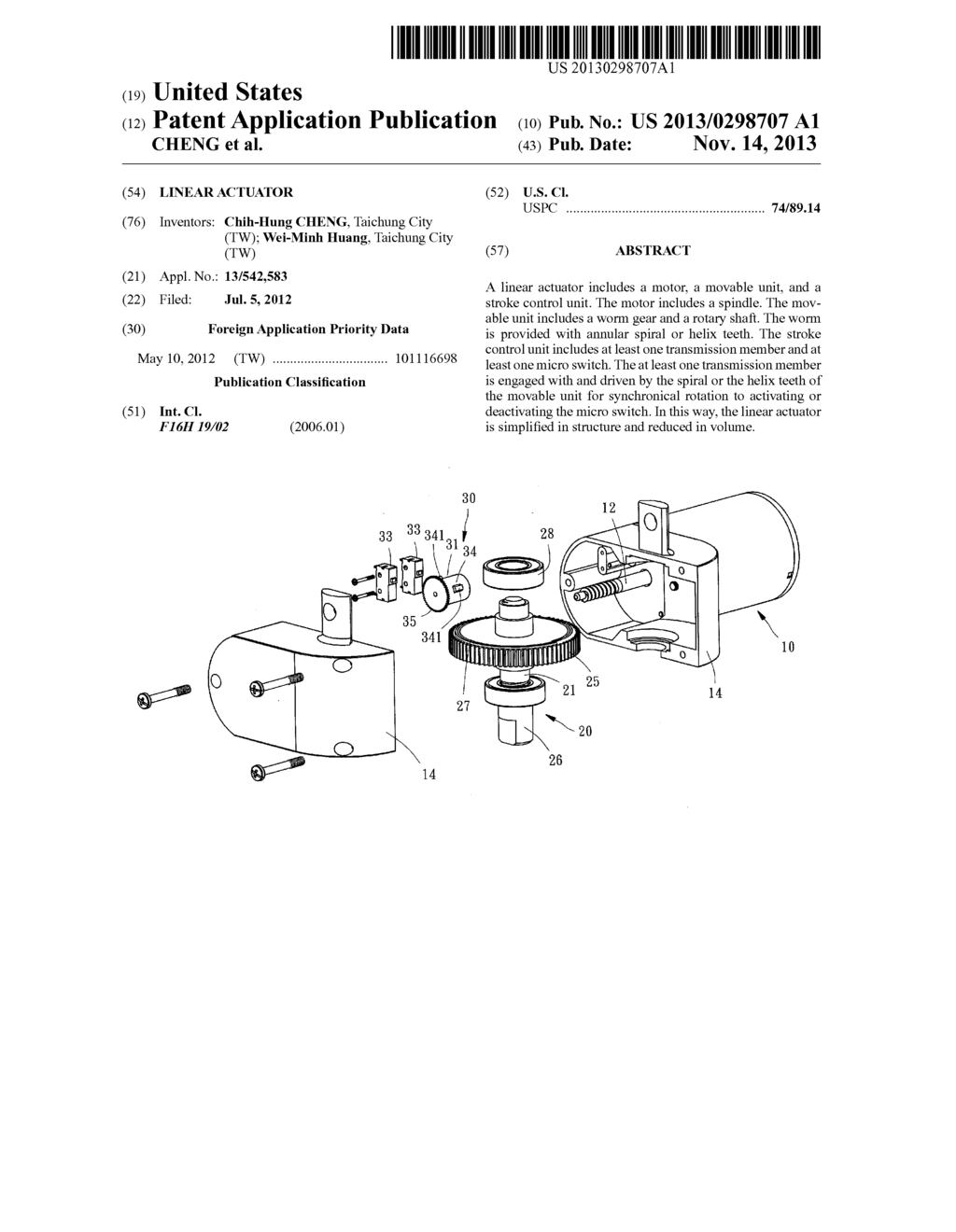 LINEAR ACTUATOR - diagram, schematic, and image 01