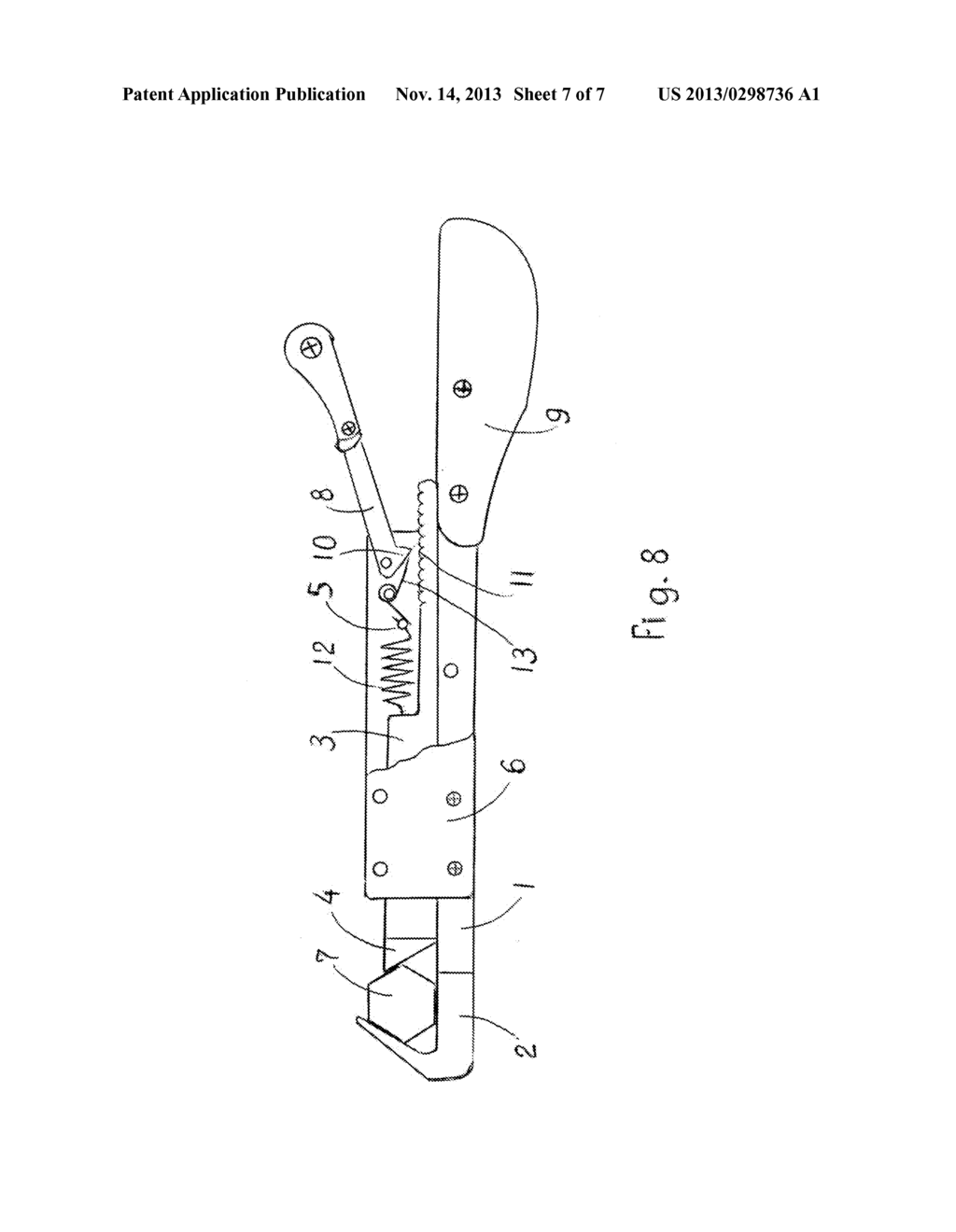 ADJUSTABLE NUT WRENCH AND A METHOD OF A JAW LOCKING - diagram, schematic, and image 08