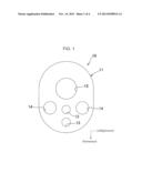 IMPACT-ABSORBING PAD, CLOTHING FURNISHED WITH SAME AND METHOD FOR     PREVENTING FEMORAL FRACTURES diagram and image