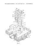 DRILLING RIG EMPLOYING PIVOTING DRILLING TOWER diagram and image