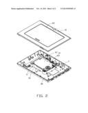 ELECTRONIC DEVICE WITH A DUSTPROOF SHIELD diagram and image