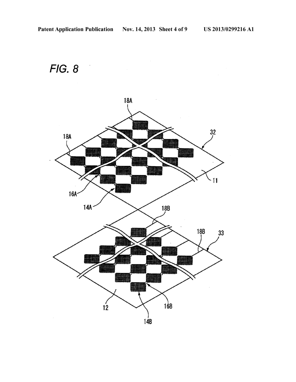 TRANSPARENT ELECTRODE SHEET, METHOD FOR MANUFACTURING TRANSPARENT     ELECTRODE SHEET, AND CAPACITIVE TOUCH PANEL USING SUCH TRANSPARENT     ELECTRODE SHEET - diagram, schematic, and image 05