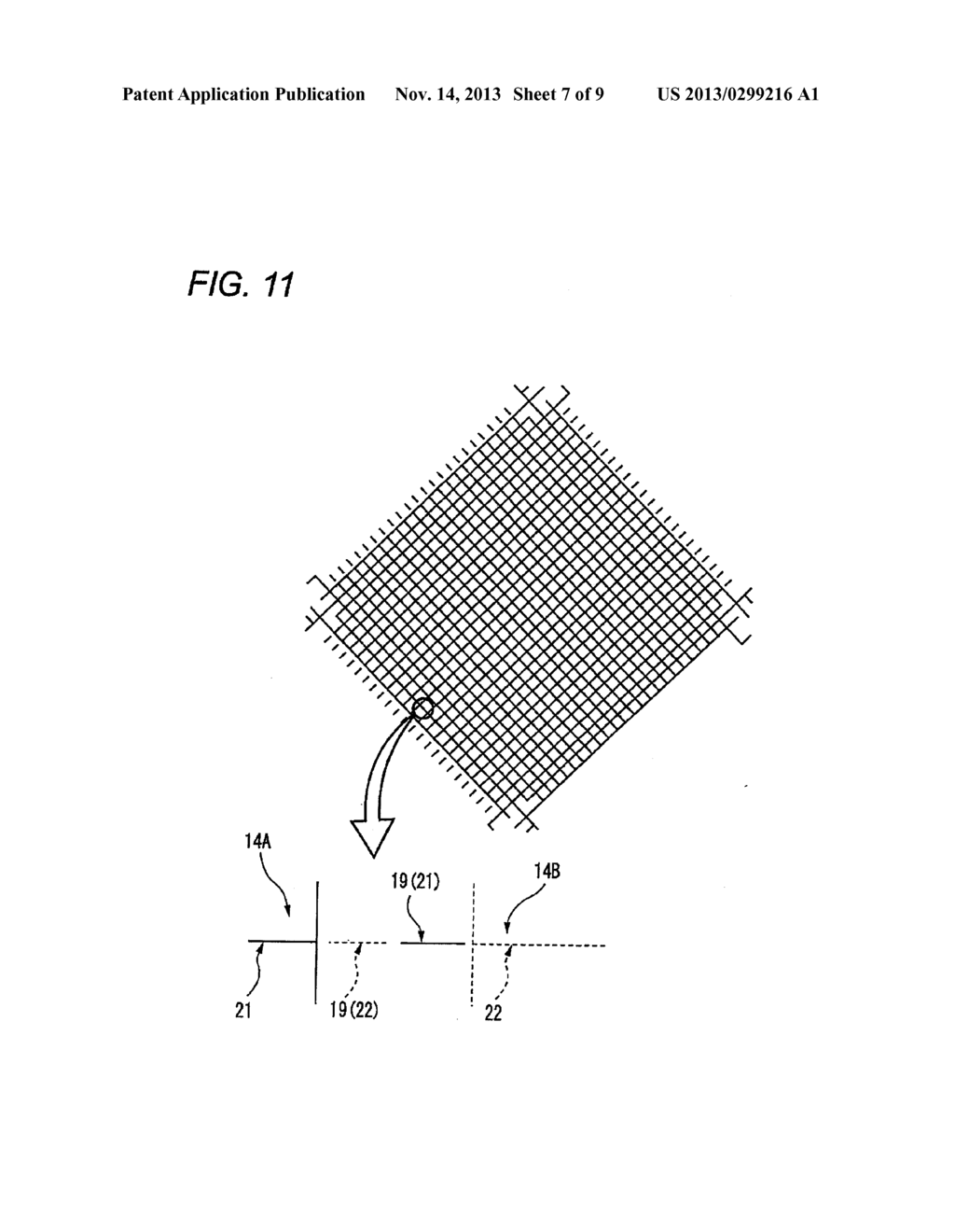 TRANSPARENT ELECTRODE SHEET, METHOD FOR MANUFACTURING TRANSPARENT     ELECTRODE SHEET, AND CAPACITIVE TOUCH PANEL USING SUCH TRANSPARENT     ELECTRODE SHEET - diagram, schematic, and image 08