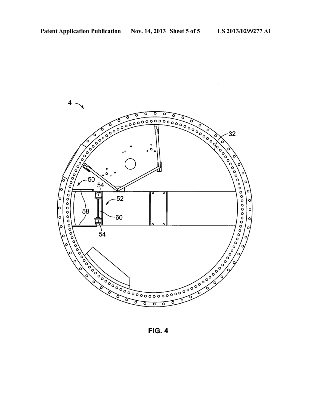 Optimized Wind Turbine Tower with Mountings for Tower Internals - diagram, schematic, and image 06