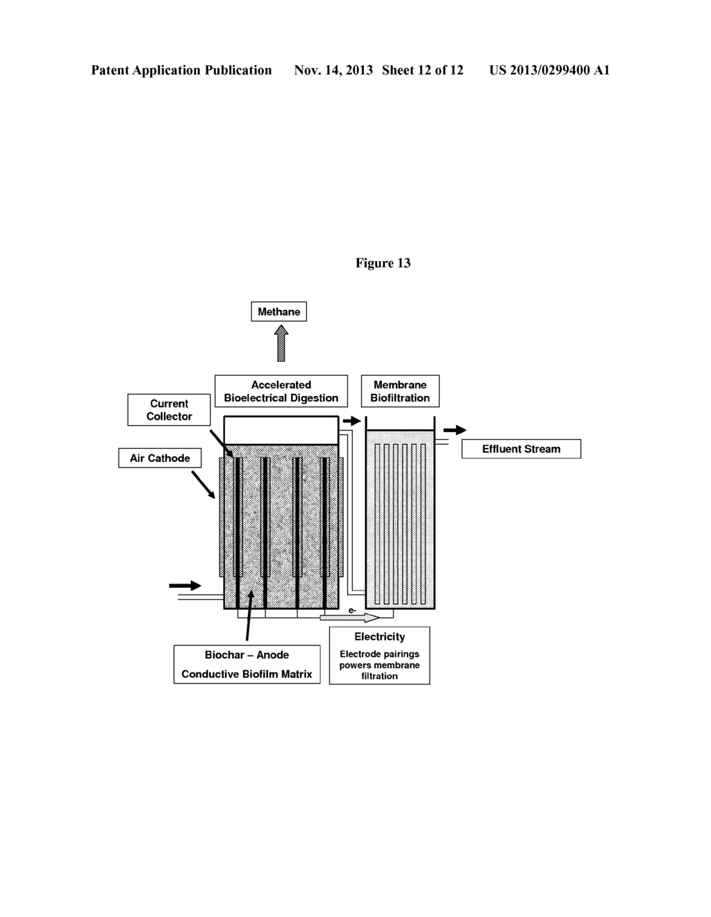 BIO-ELECTROCHEMICAL SYSTEM FOR TREATING WASTEWATER - diagram, schematic, and image 13