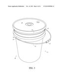 BUCKET WITH INTERIOR FUNNEL diagram and image