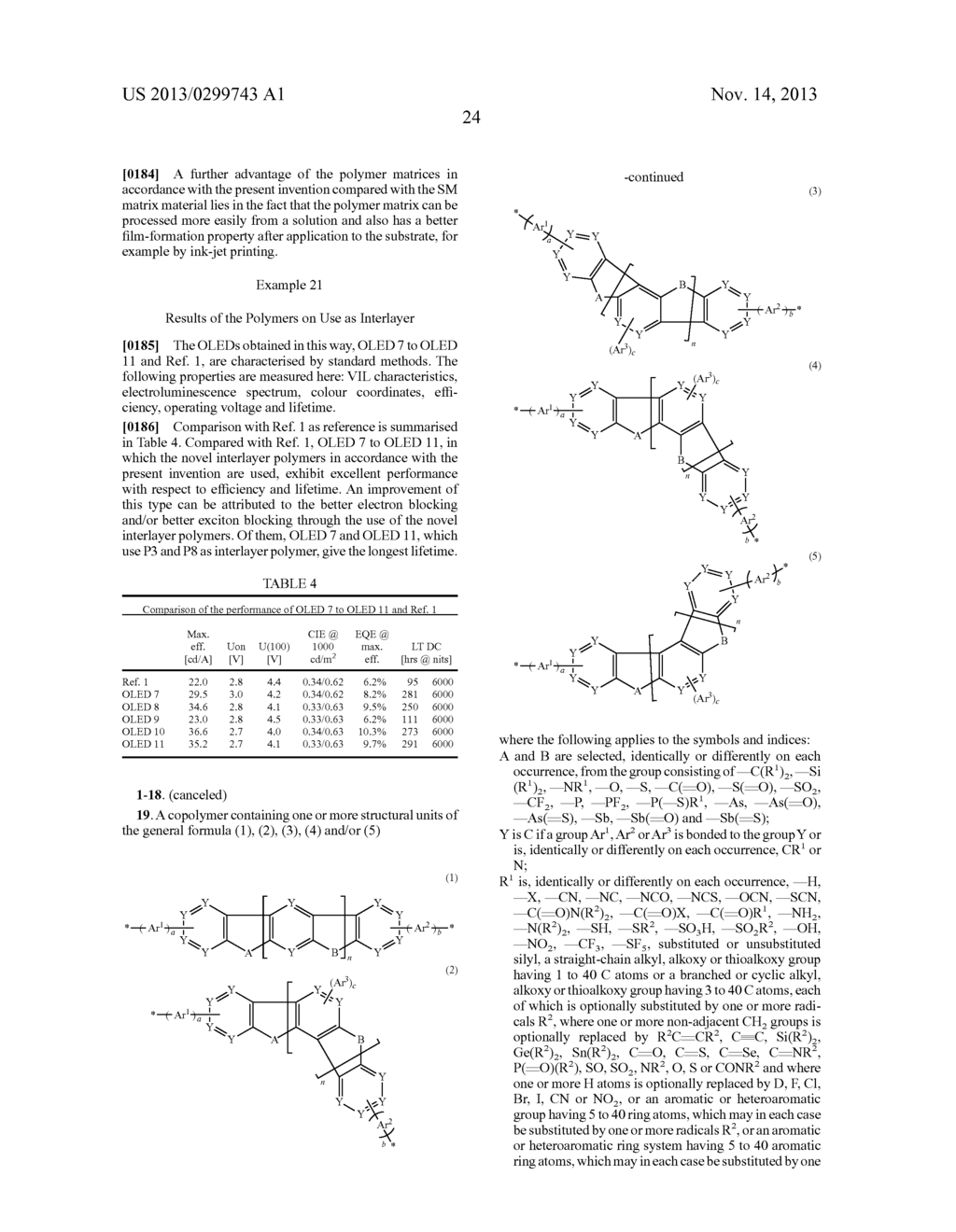 MATERIALS FOR ORGANIC ELECTROLUMINESCENCE DEVICES - diagram, schematic, and image 25