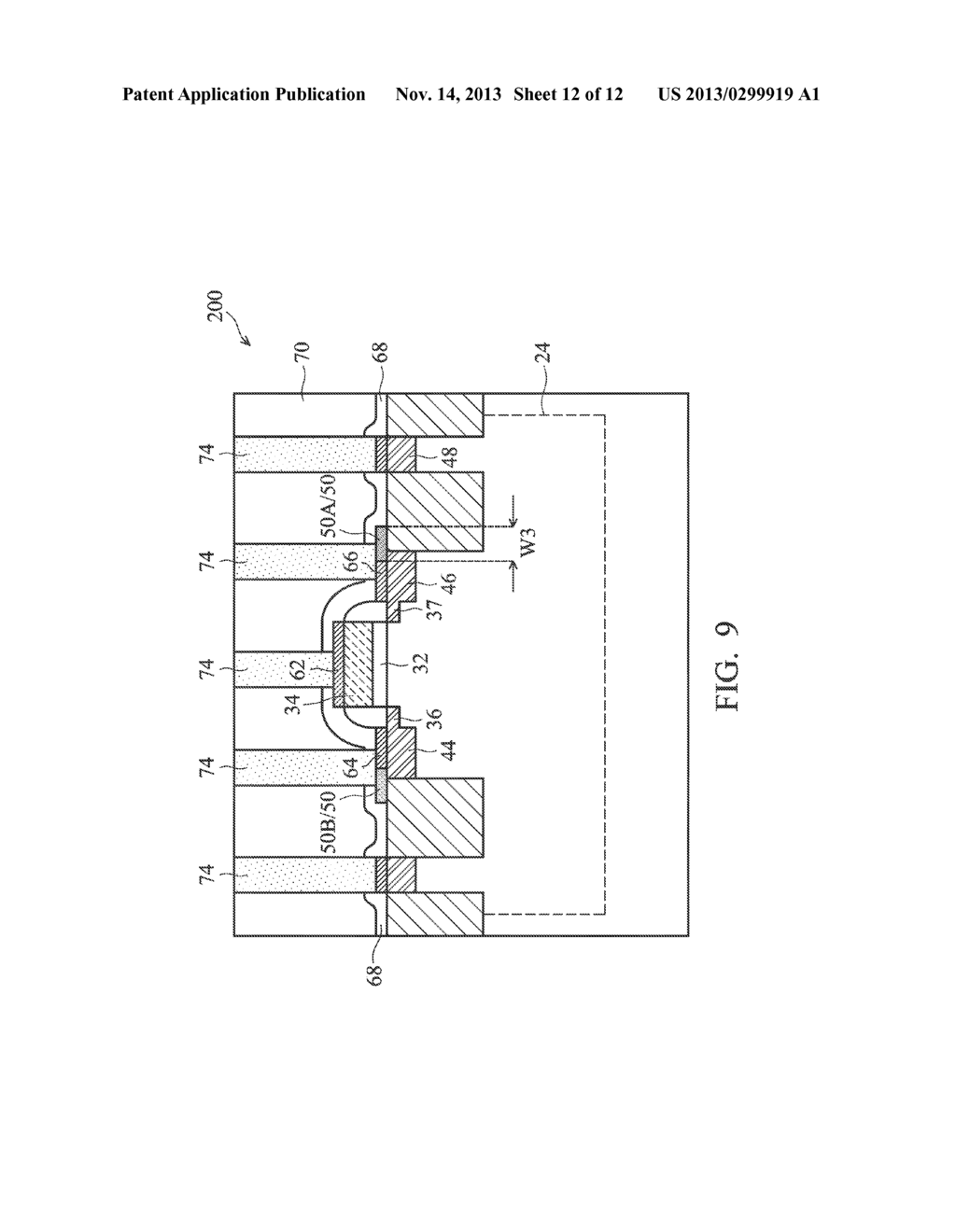 MOS Devices with Mask Layers and Methods for Forming the Same - diagram, schematic, and image 13