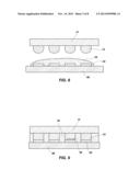 METHODS FOR FORMING SEMICONDUCTOR DEVICE PACKAGES WITH PHOTOIMAGEABLE     DIELECTRIC ADHESIVE MATERIAL, AND RELATED SEMICONDUCTOR DEVICE PACKAGES diagram and image