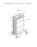 MEDICAL CART, MEDICATION MODULE, HEIGHT ADJUSTMENT MECHANISM, AND METHOD     OF MEDICATION TRANSPORT diagram and image