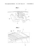 FRONTAL CENTER CURTAIN AIRBAG FOR VEHICLE diagram and image