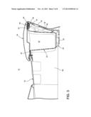 VEHICLE CONSOLE WITH STORAGE COMPARTMENT AND CONCEALED ARMREST HINGE diagram and image