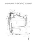 VEHICLE CONSOLE WITH STORAGE COMPARTMENT AND CONCEALED ARMREST HINGE diagram and image