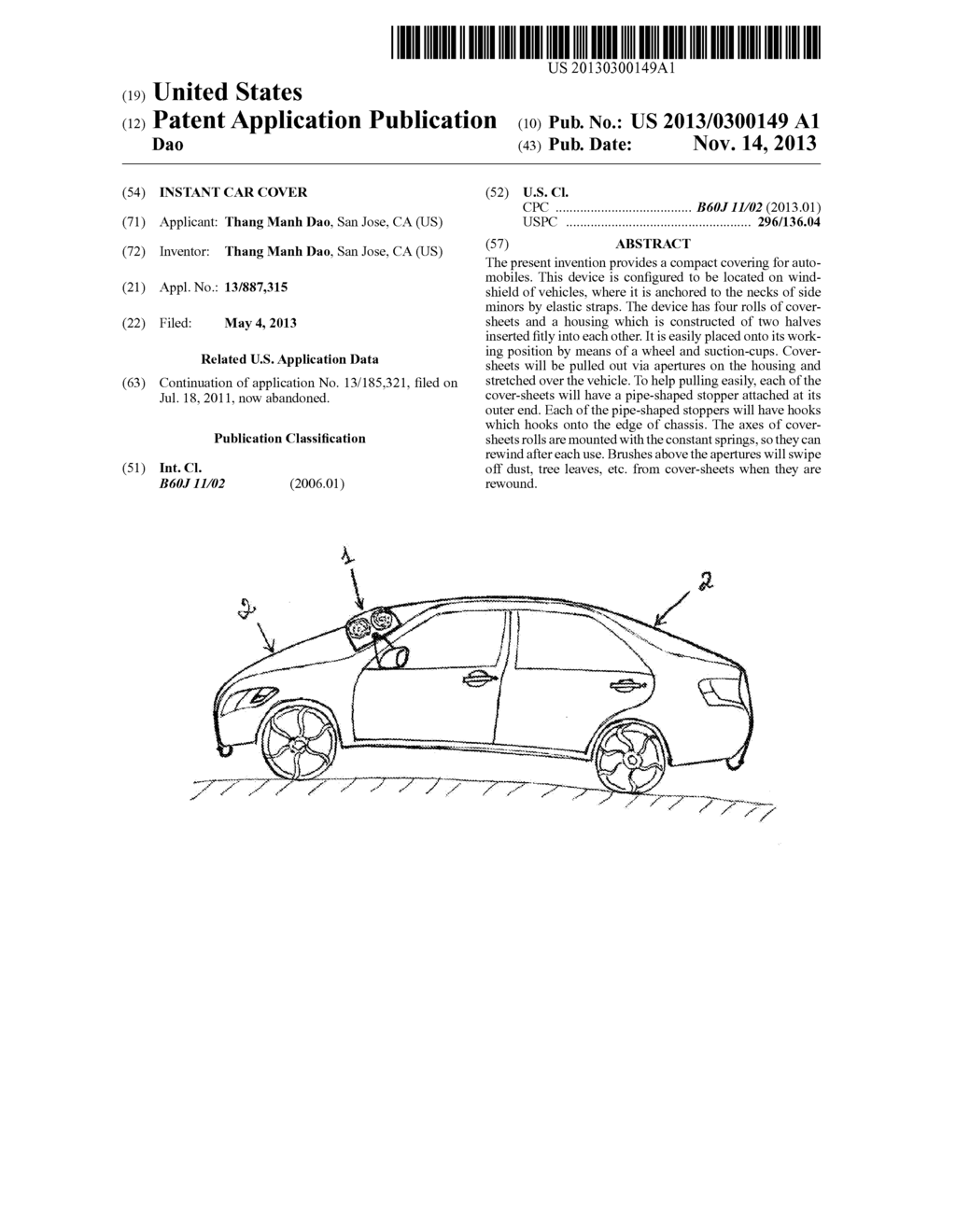 INSTANT CAR COVER - diagram, schematic, and image 01