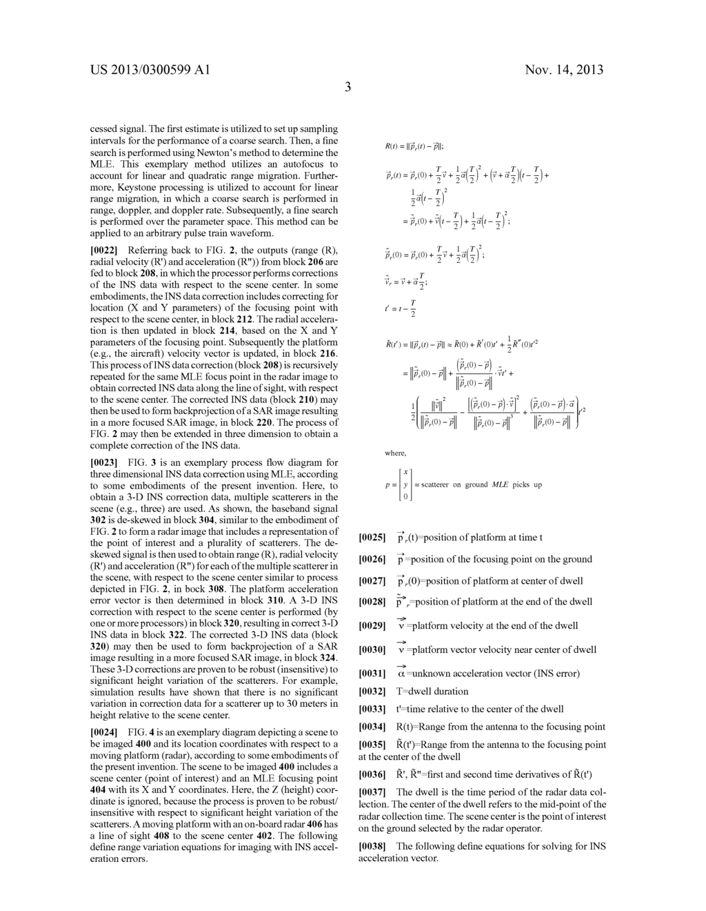 On-Board INS Quadratic Correction Method Using Maximum Likelihood Motion     Estimation Of Ground Scatterers From Radar Data - diagram, schematic, and image 08