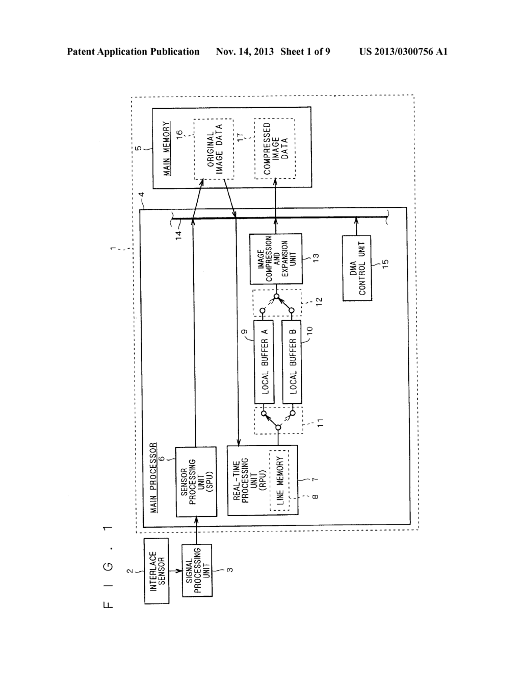 IMAGE PROCESSING APPARATUS HAVING A BUFFER MEMORY FOR IMAGE DATA STORAGE - diagram, schematic, and image 02