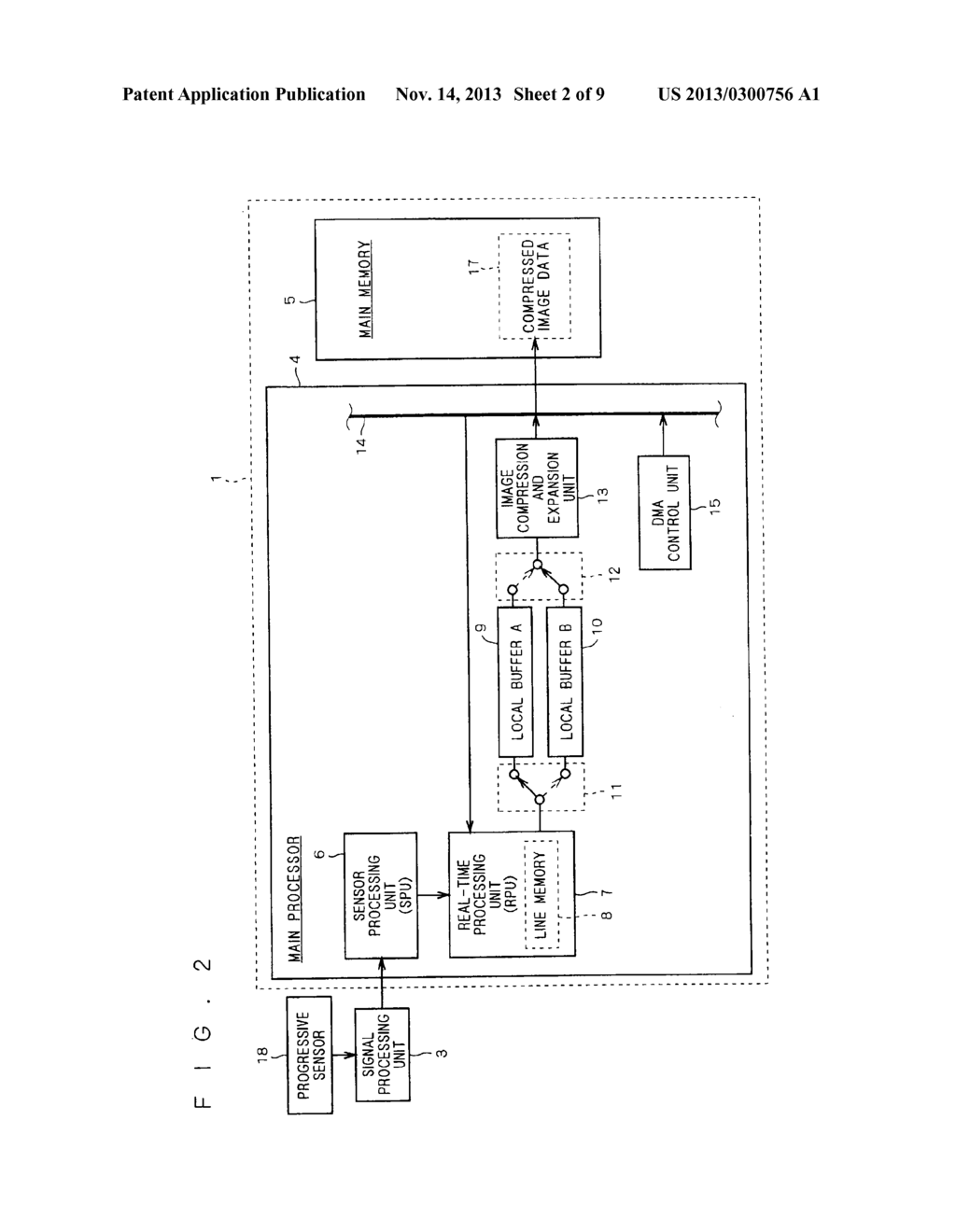 IMAGE PROCESSING APPARATUS HAVING A BUFFER MEMORY FOR IMAGE DATA STORAGE - diagram, schematic, and image 03