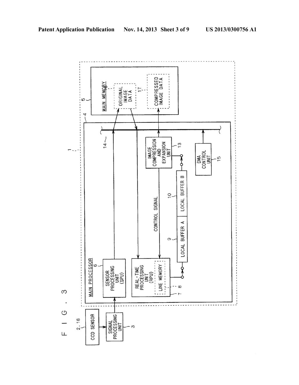 IMAGE PROCESSING APPARATUS HAVING A BUFFER MEMORY FOR IMAGE DATA STORAGE - diagram, schematic, and image 04