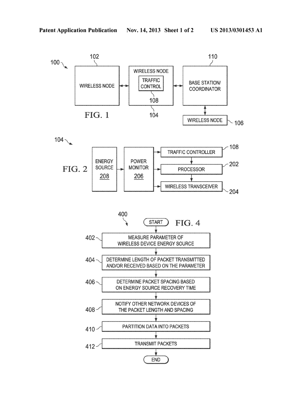 WIRELESS NETWORK WITH POWER AWARE TRANSMISSION CONTROL - diagram, schematic, and image 02