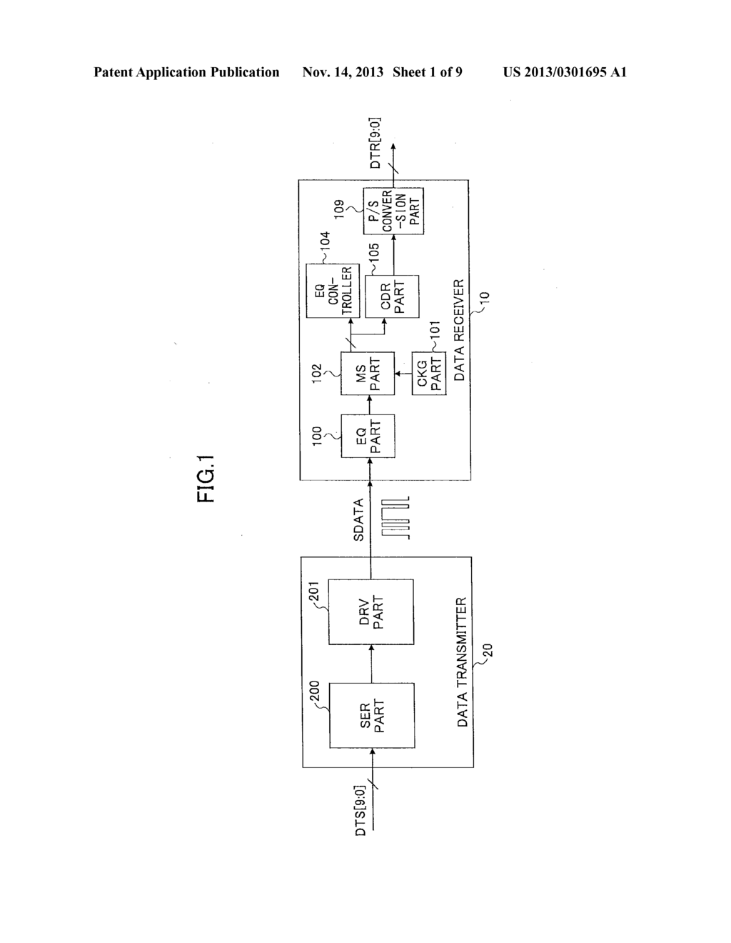 DATA RECEIVER, DATA COMMUNICATION SYSTEM, AND DATA COMMUNICATION METHOD - diagram, schematic, and image 02