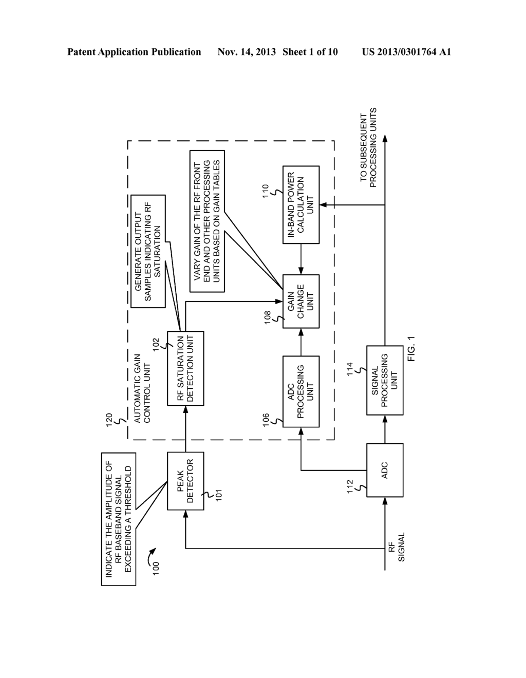 AUTOMATIC GAIN CONTROL TECHNIQUES FOR DETECTING RF SATURATION - diagram, schematic, and image 02