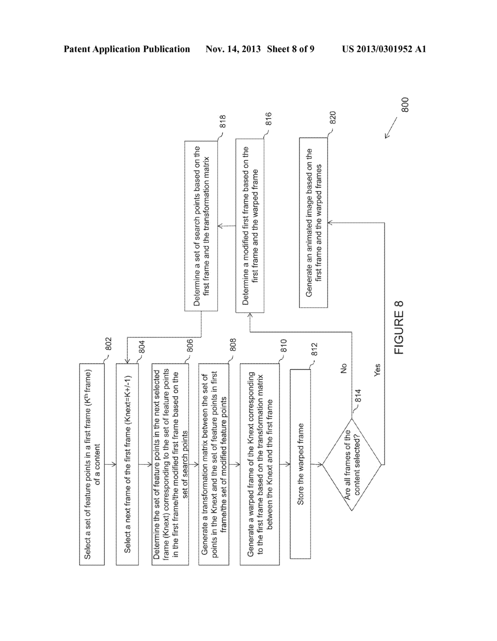 METHOD, APPARATUS AND COMPUTER PROGRAM PRODUCT FOR ALIGNMENT OF FRAMES - diagram, schematic, and image 09