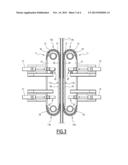 DEVICE FOR TENSIONING AND GRIPPING A TUBULAR ELONGATED ELEMENT diagram and image