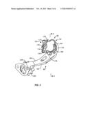 BICYCLE DERAILLEUR WITH CHAIN GUIDE LOCKING diagram and image